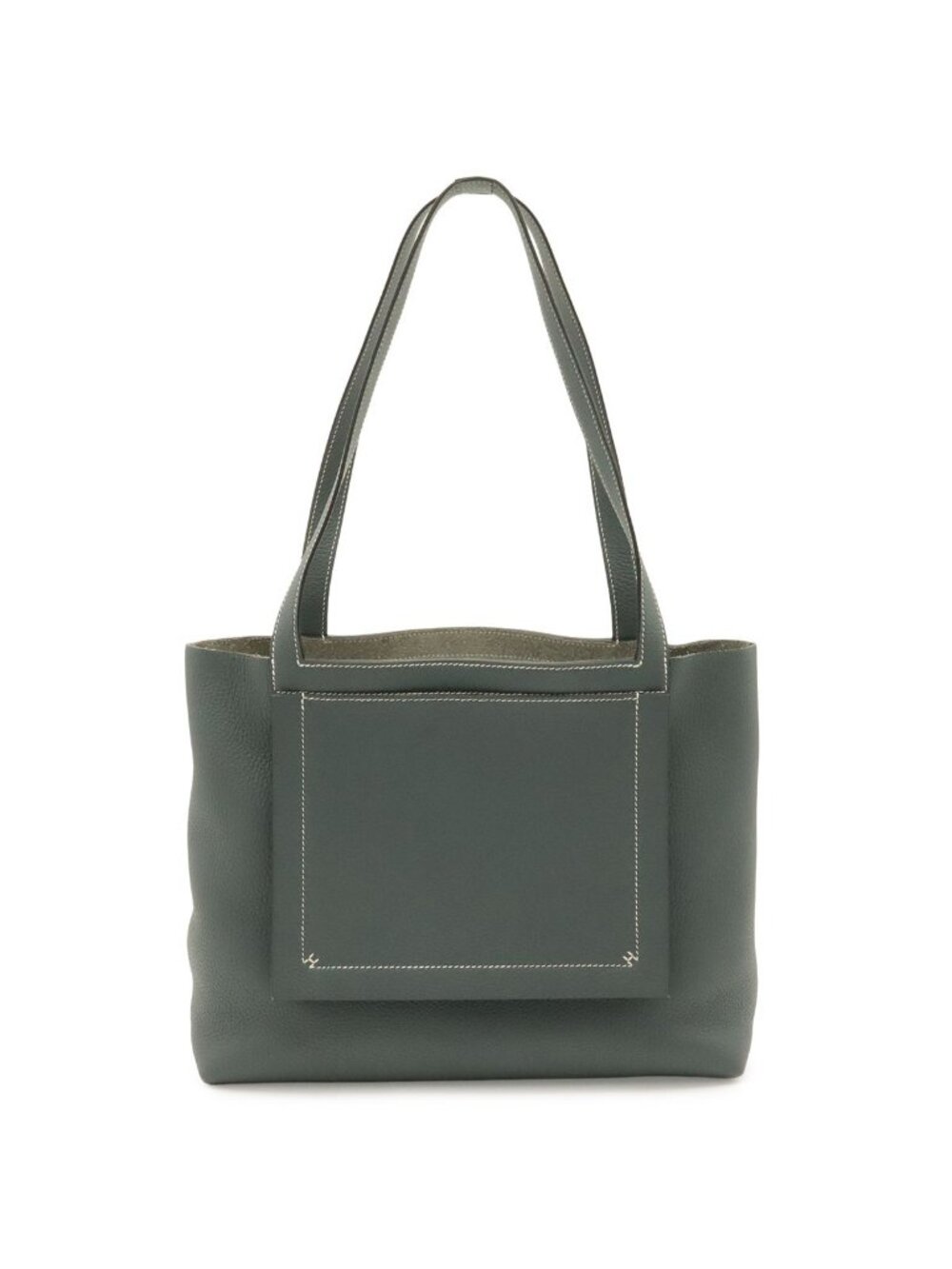 Hermes Cover Series 31 Tote Shoulder Bag Taurillon Clemence Leather Blue Orage
